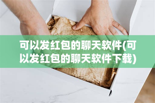 可以发红包的聊天软件(可以发红包的聊天软件下载)