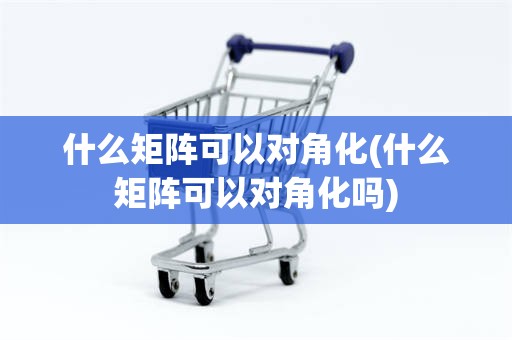 什么矩阵可以对角化(什么矩阵可以对角化吗)